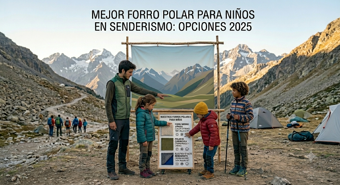 forro polar niños senderismo